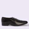 Men Leather Slip-On Brogue Shoes - Lee Cooper