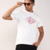 Men Brand Print Regular Fit Crew-Neck T-Shirt - Lee Cooper Off White