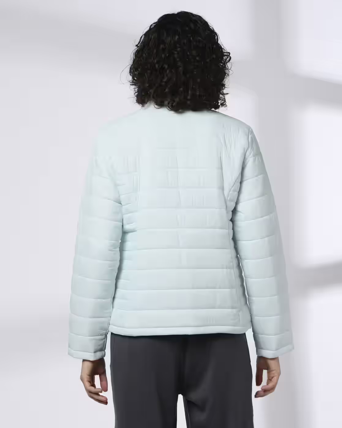 Women Quilted Relaxed Fit Puffer Jacket - Teamspirit Blue