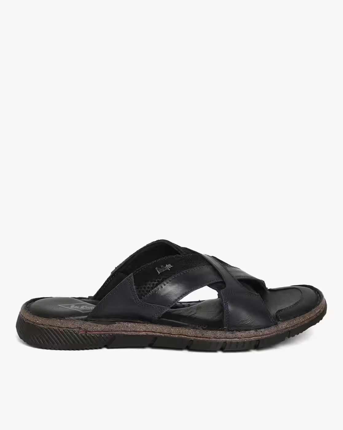 Criss-Cross Strap Slip-On Sandals - Lee Cooper
