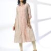 Women Checked A-Line Kurta - AVAASA MIX N' MATCH Off White