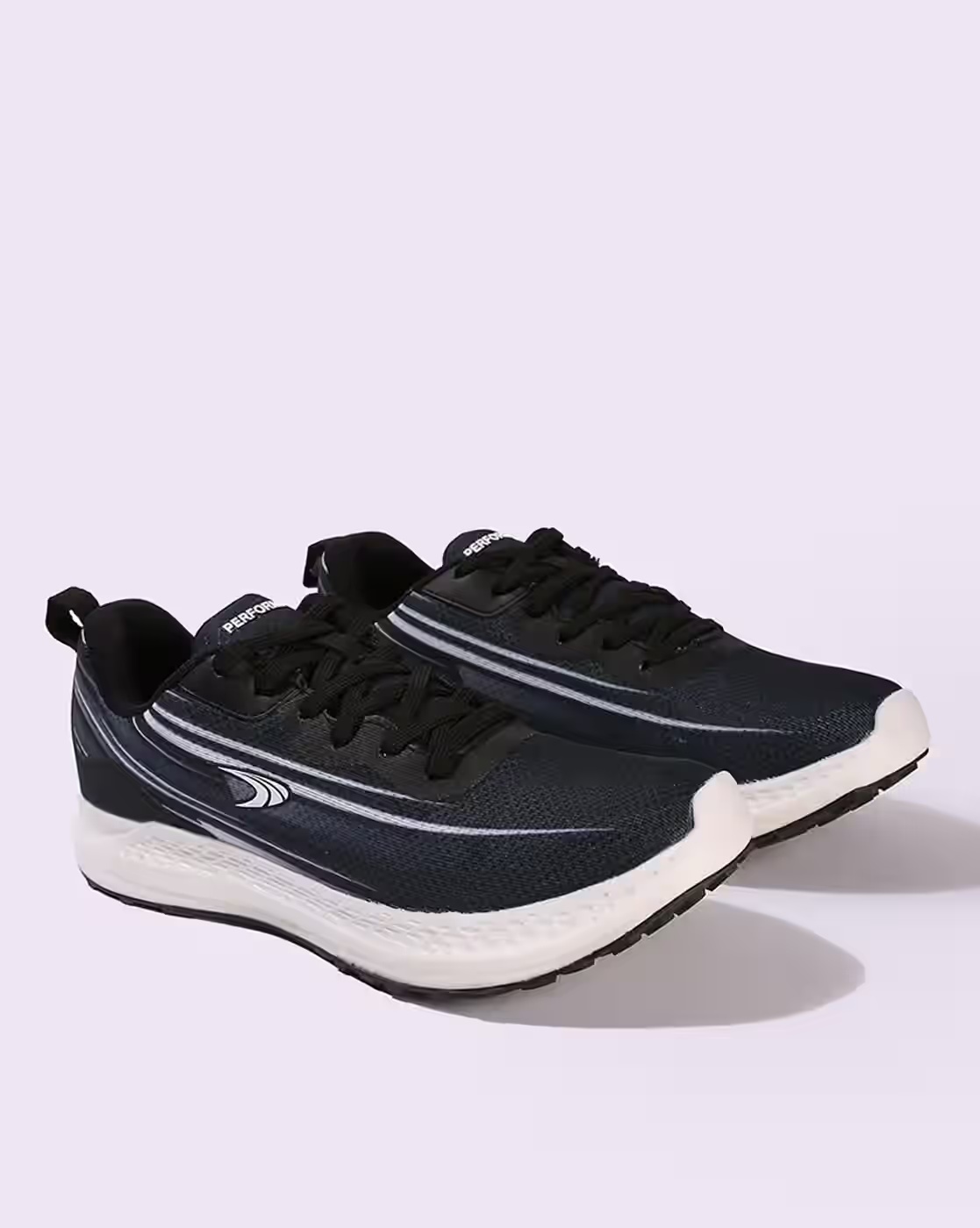 Men Blast Lace-Up Running Shoes - PERFORMAX Black