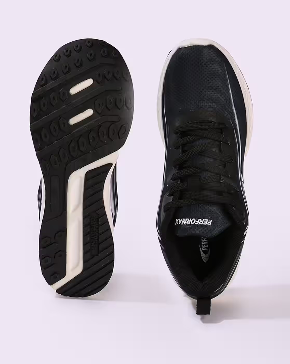 Men Blast Lace-Up Running Shoes - PERFORMAX Black