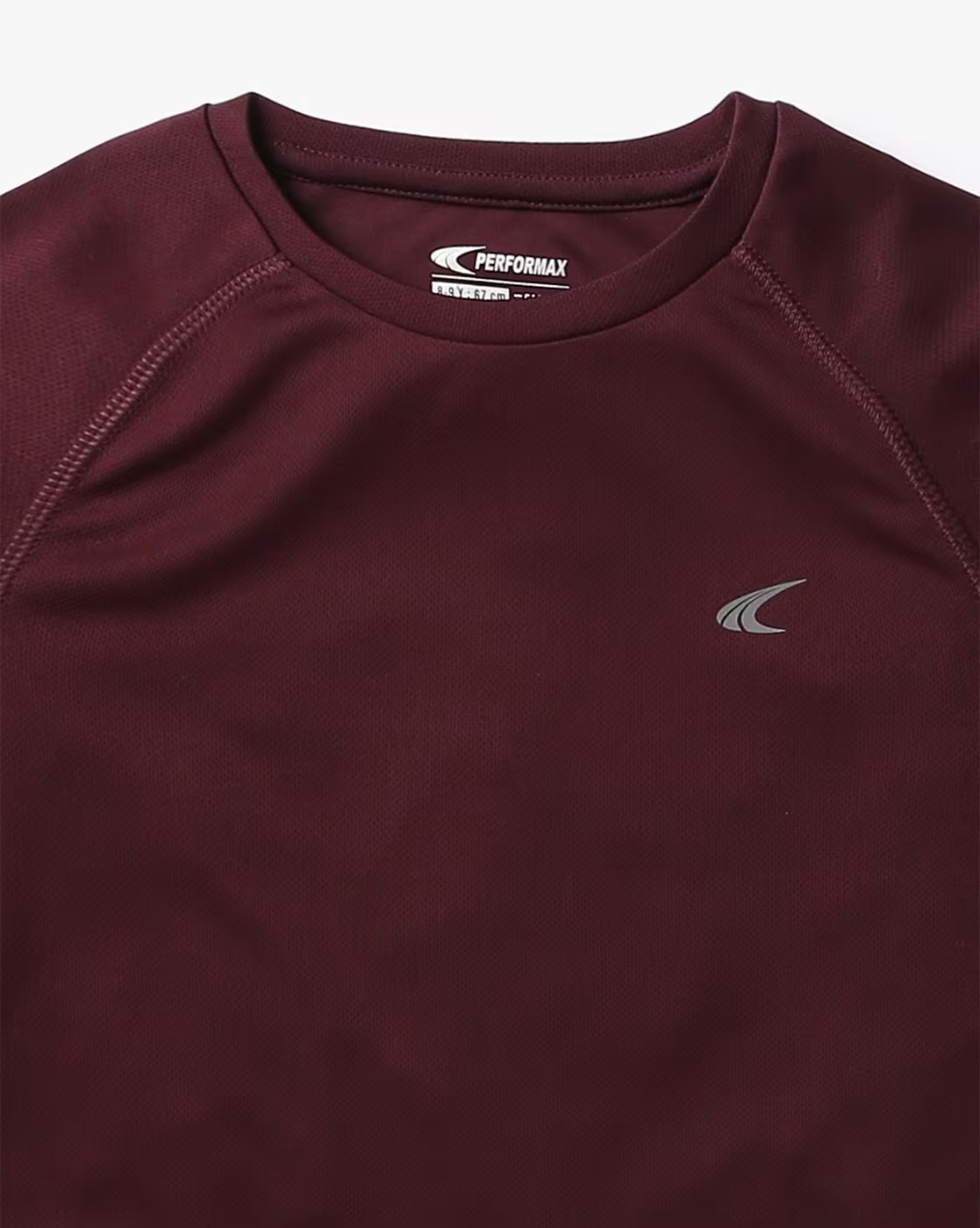Boys Crew-Neck T-Shirt with Raglan Sleeves - PERFORMAX Maroon