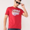 Men Brand Print Regular Fit Crew-Neck T-Shirt - Lee Cooper
