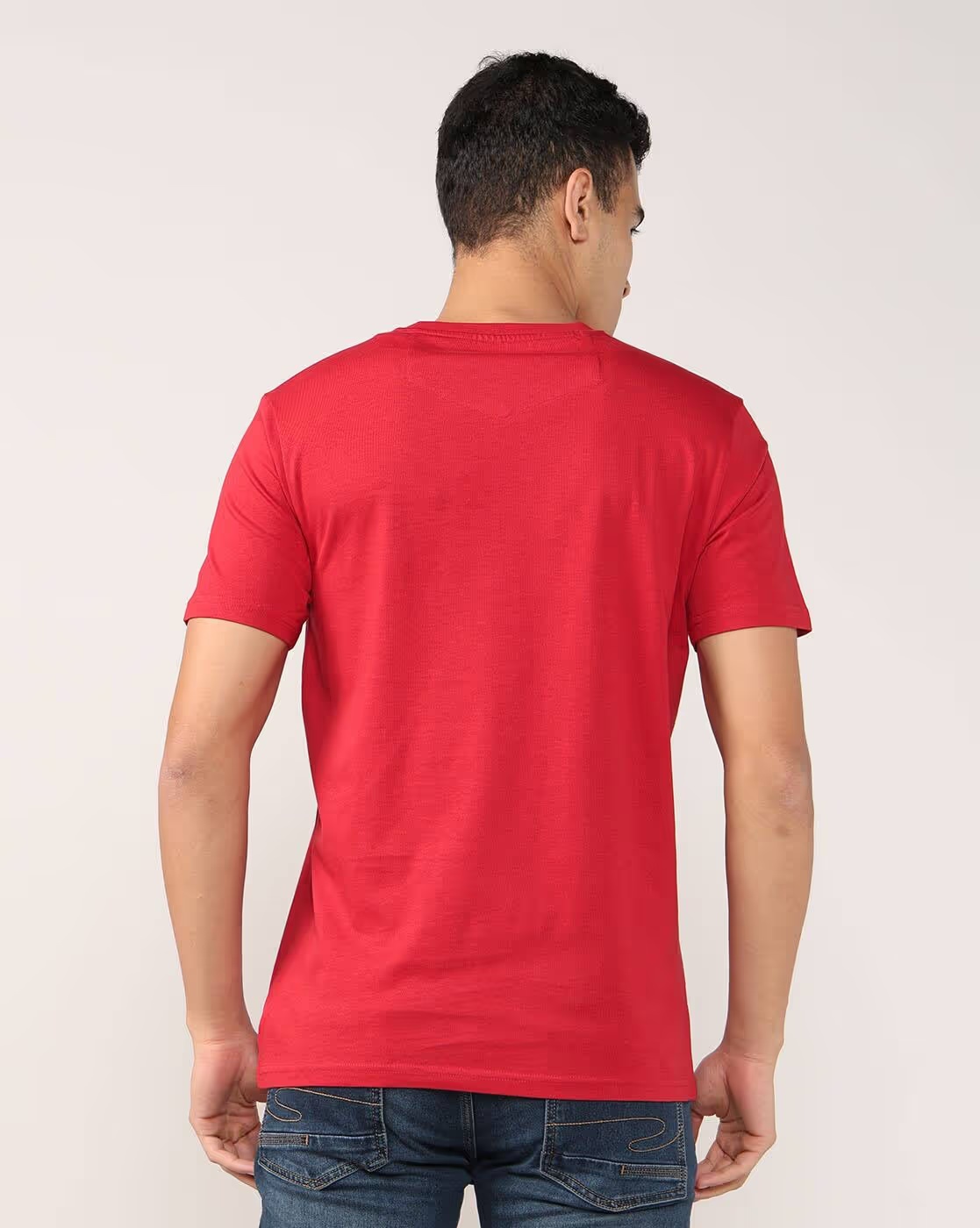Men Brand Print Regular Fit Crew-Neck T-Shirt - Lee Cooper