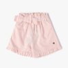 Girls Striped Regular Fit Shorts - PLAYDAY Pink