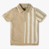 Boys Graphic Print Relaxed Fit Polo T-Shirt - PLAYDAY Beige
