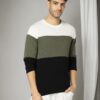 Men Colourblock Regular Fit Crew-Neck T-Shirt - NETPLAY