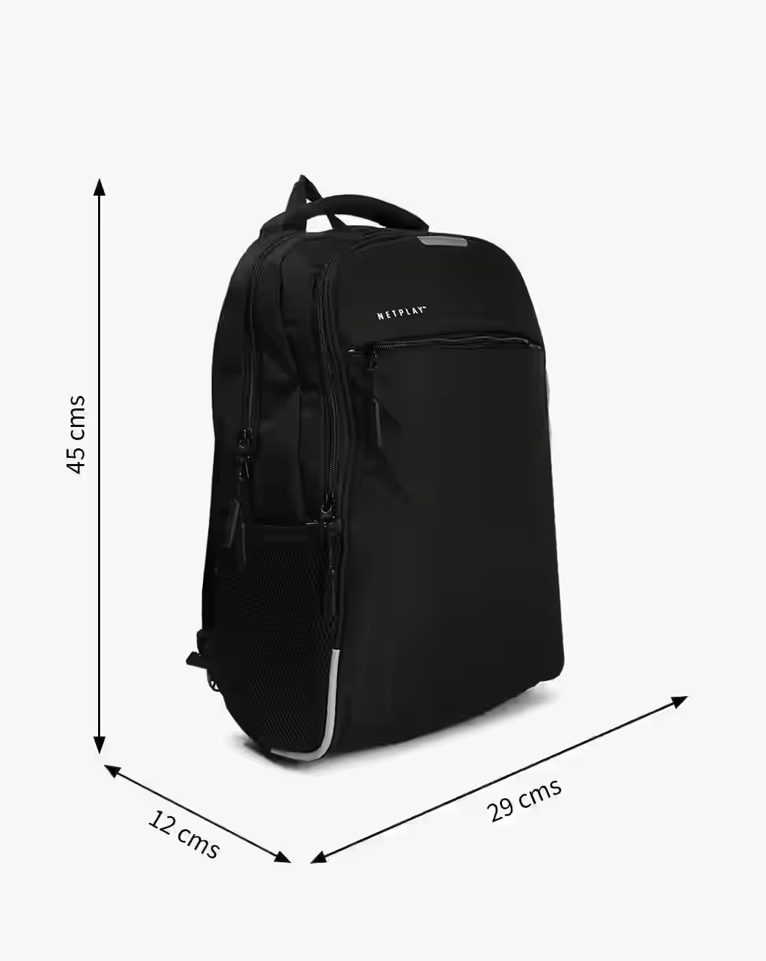 Men Backpack with Zipper Pockets - NETPLAY