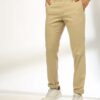 Men Tapered Fit Flat-Front Chinos - NETPLAY
