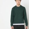 Men Slim Fit Crew-Neck Sweatshirt - DNMX Olive