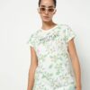 Floral Print Round-Neck T-shirt - DNMX