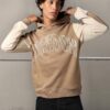 Men Typographic Print Regular Fit Sweatshirt - DNMX Beige