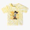 Boys Mickey Mouse Print Relaxed Fit Round-Neck T-Shirt - PLAYDAY Yellow