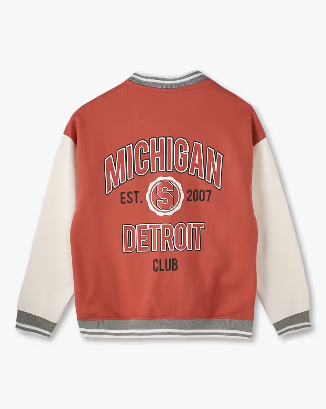 Boys Colourblock Oversized Cotton Sweatshirt - YB DNMX Peach