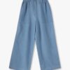 Girls Carpenter Mid-Wash Relaxed Jeans - RIO GIRLS Blue