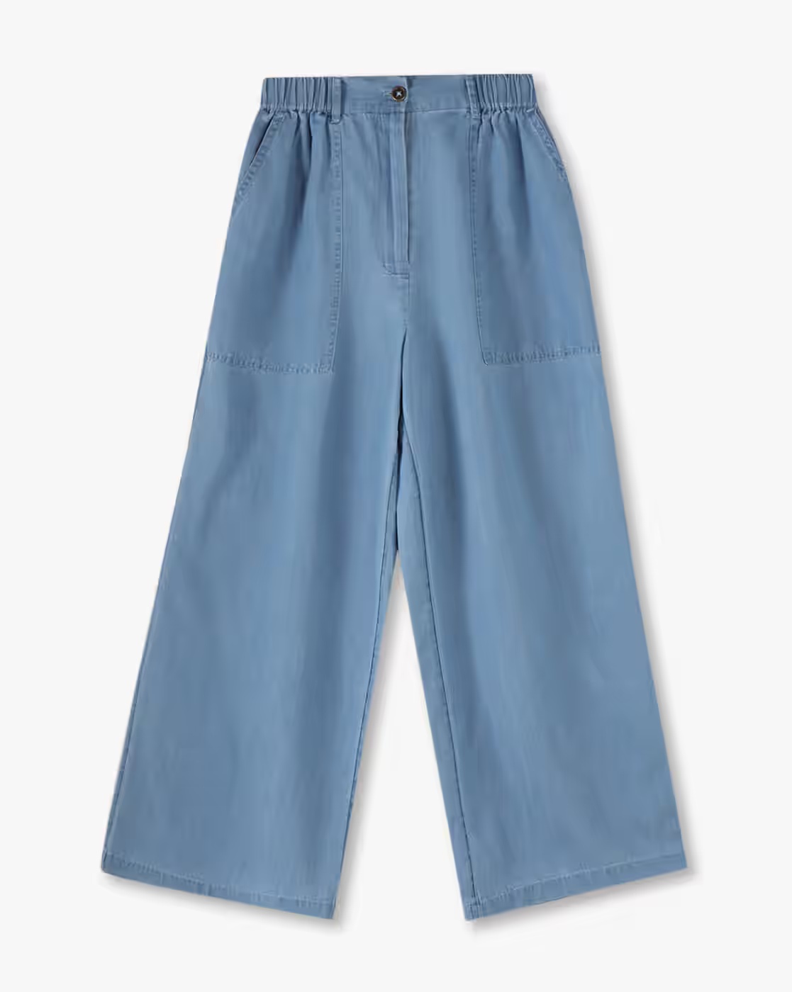 Girls Carpenter Mid-Wash Relaxed Jeans - RIO GIRLS Blue