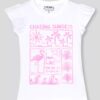 Girls Graphic Print Regular Fit Round-Neck T-Shirt - KG FRENDZ