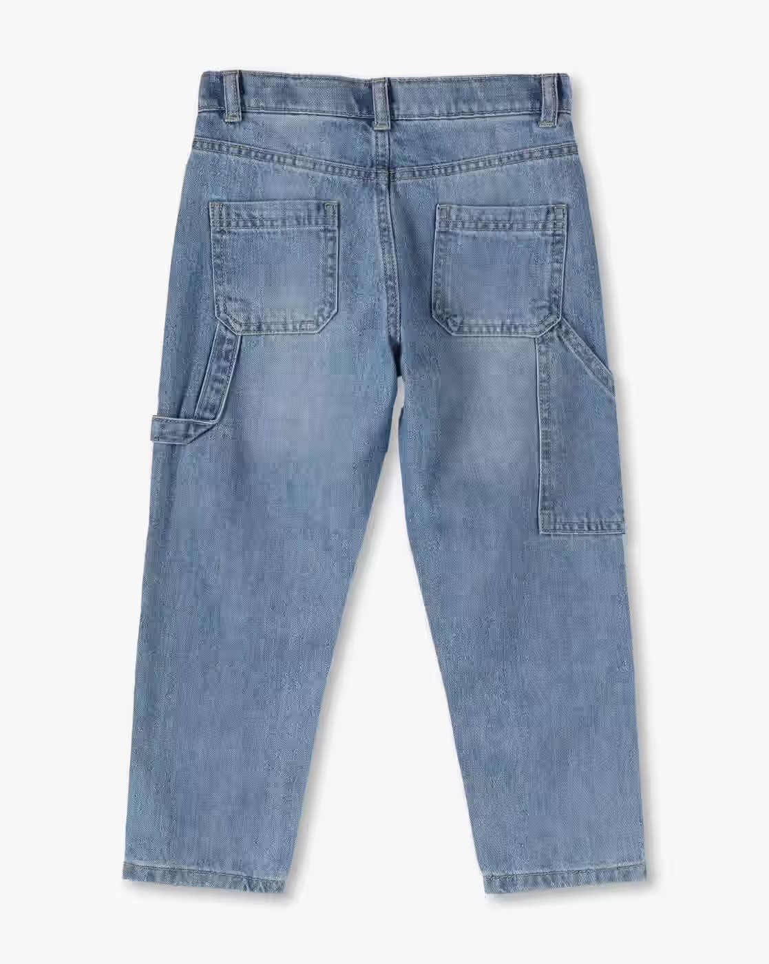 Girls Mom Fit Cotton Jeans with Embroidery - KG FRENDZ