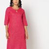 Women Geometric Print Straight Kurta - FUSION