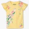 Girls Floral Print Slim Fit Round-Neck T-Shirt - KG FRENDZ