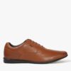 Men Low-Top Lace-Up Derby Shoes - Lee Cooper