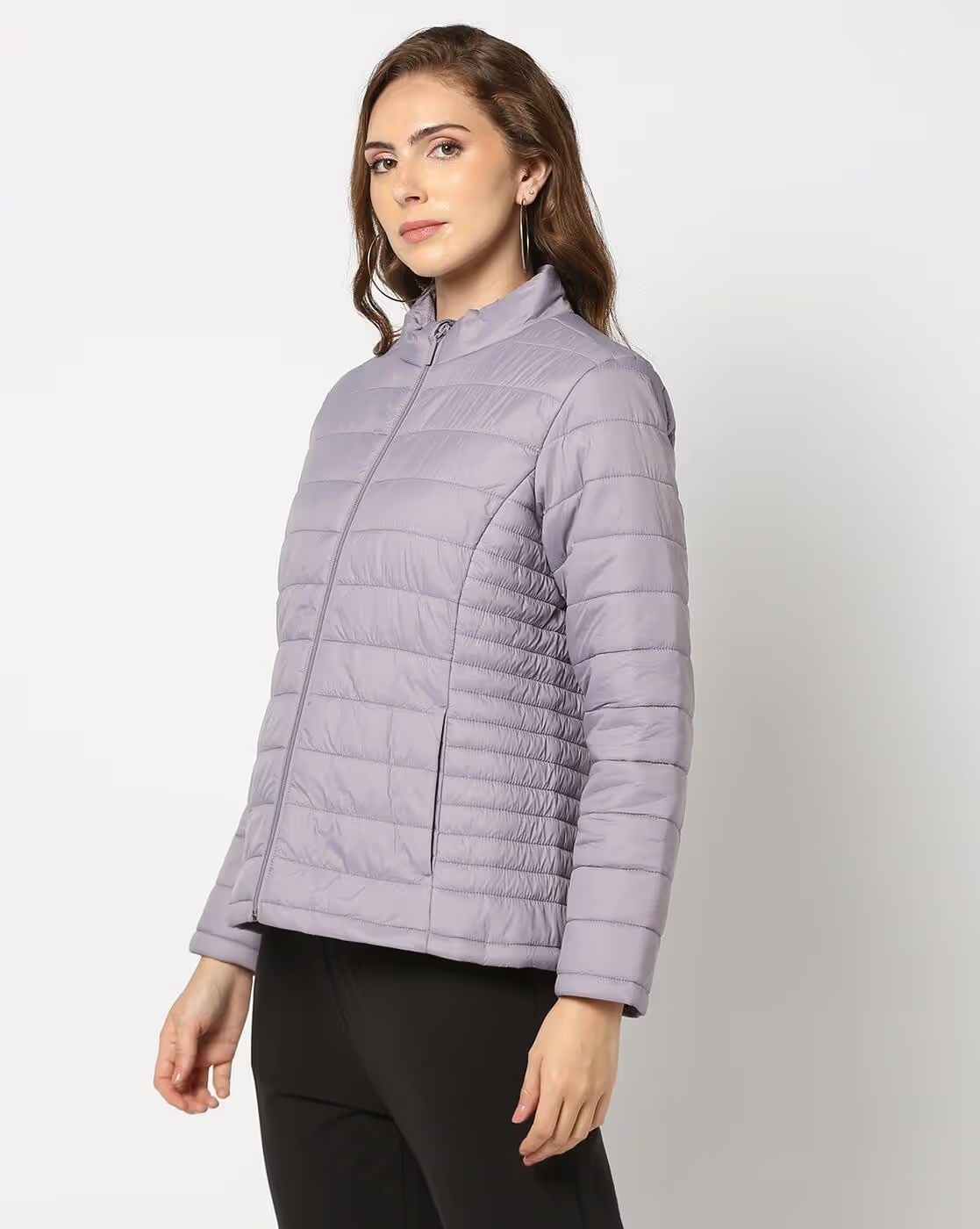 Women Quilted Relaxed Fit Puffer Jacket - Teamspirit