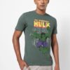 Regular Fit Hulk Print Crew-Neck T-Shirt - DNMX
