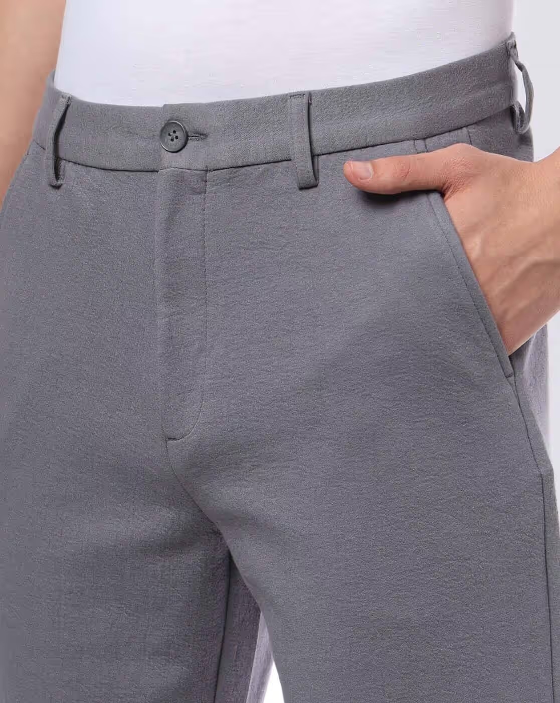 Netplay Men SP Bonded Slim Fit Flat-Front Chinos - NETPLAY - TRENDS
