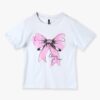 Girls Embellished Regular Fit Round-Neck T-Shirt - RIO GIRLS Blue