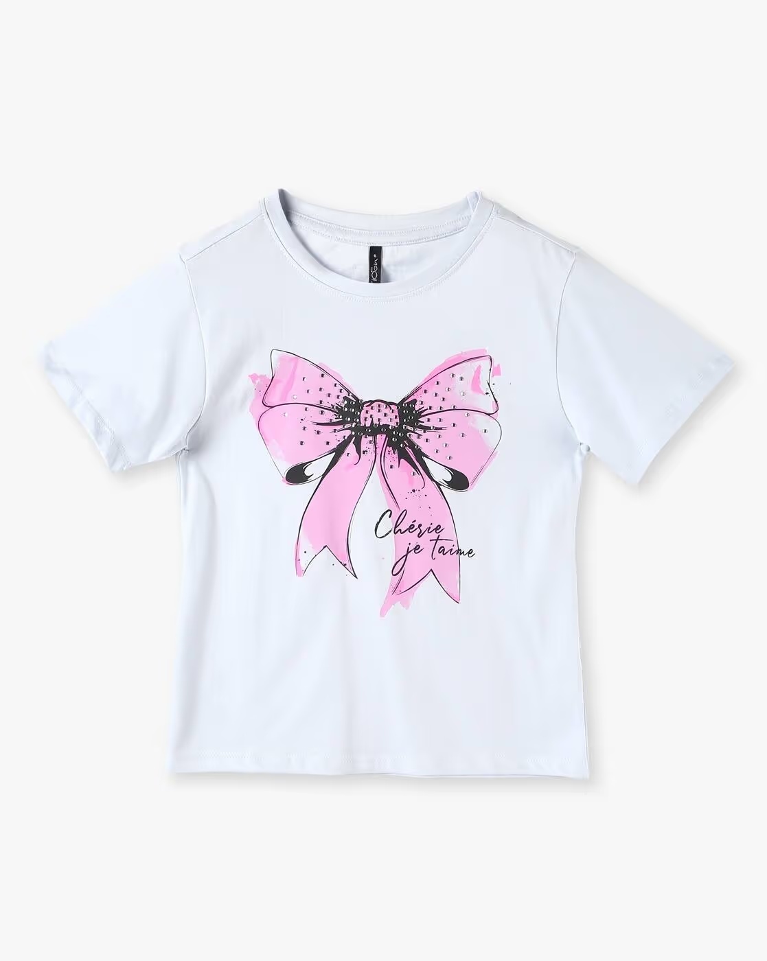 Girls Embellished Regular Fit Round-Neck T-Shirt - RIO GIRLS Blue