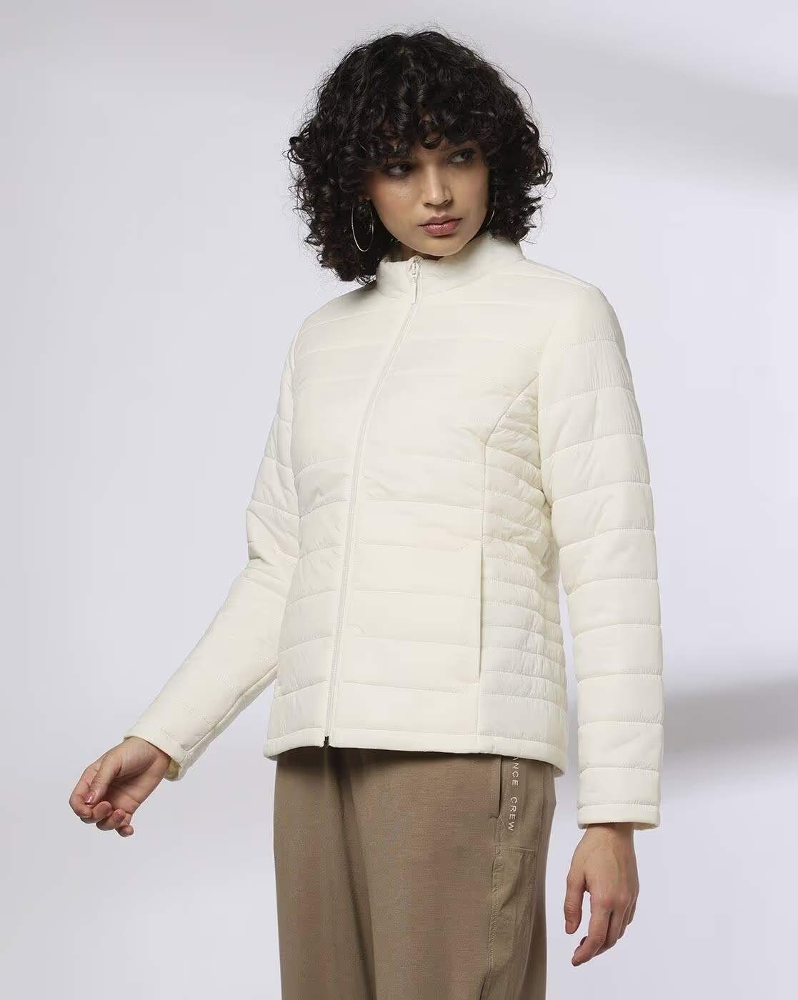 Women Quilted Relaxed Fit Puffer Jacket - Teamspirit