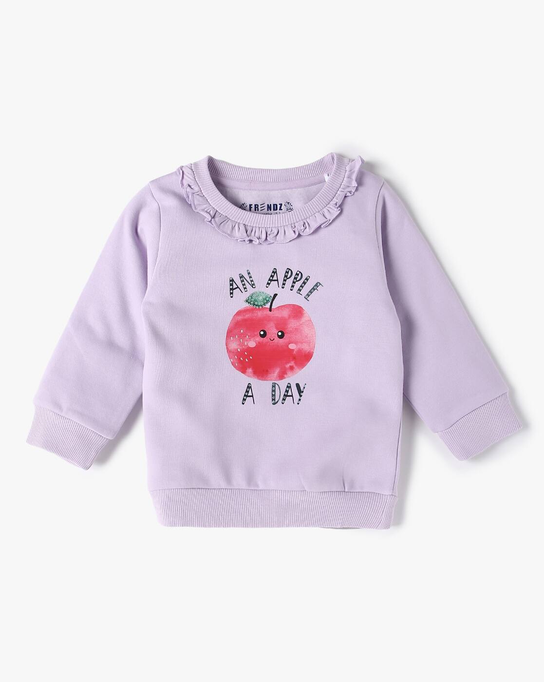 Infants Apple Print Regular Fit Sweatshirt - INF FRENDZ