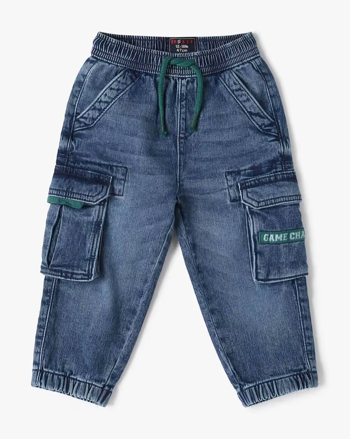 Boys Lightly Washed Joggers Jeans - INF FRENDZ Blue