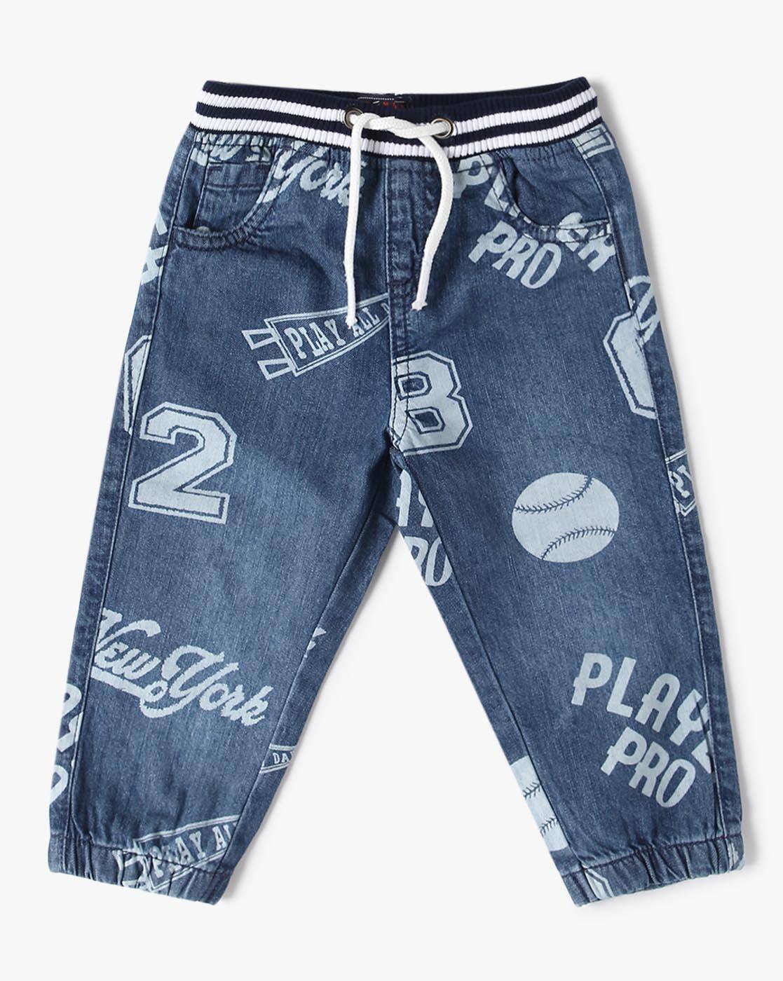 Boys All-Over Print Jogger Jeans - INF FRENDZ Blue