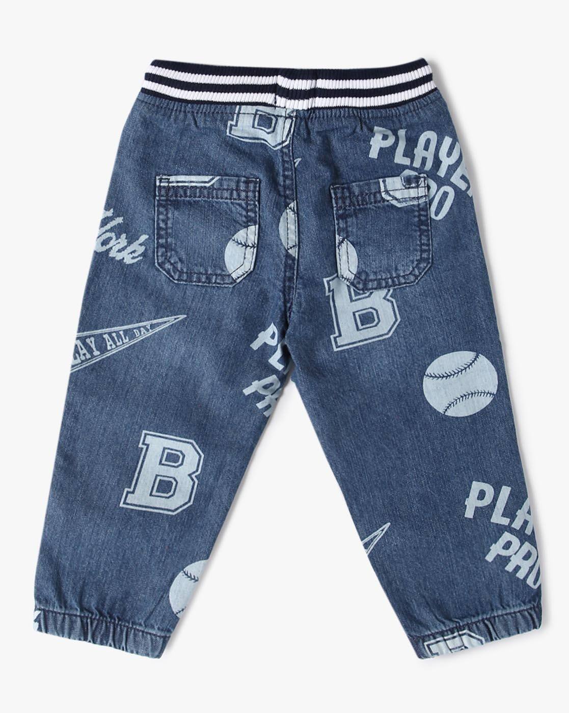 Boys All-Over Print Jogger Jeans - INF FRENDZ Blue