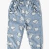 Girls All-Over Print Joggers Jeans - INF FRENDZ Blue