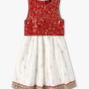 Girls Foil Print Lehenga Choli Set - INF FRENDZ Red