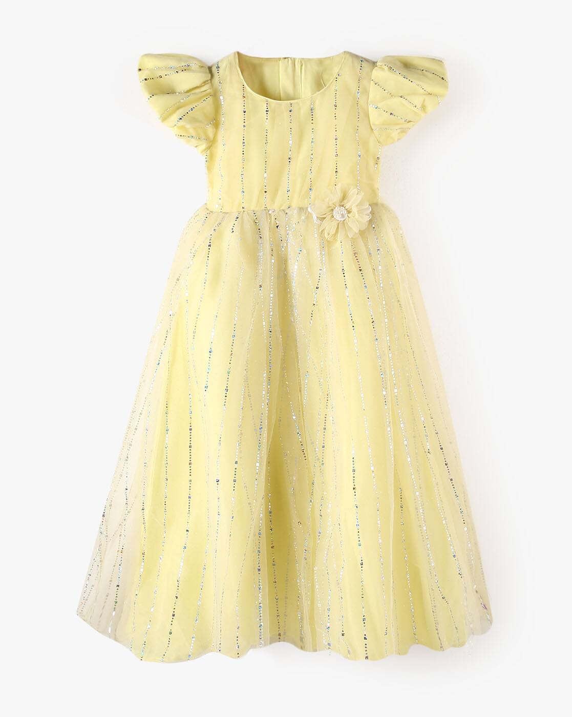 Girls Embellished Fit & Flare Dress - KG FRENDZ