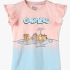Girls Garfield Print Slim Fit Round-Neck T-Shirt - KG FRENDZ
