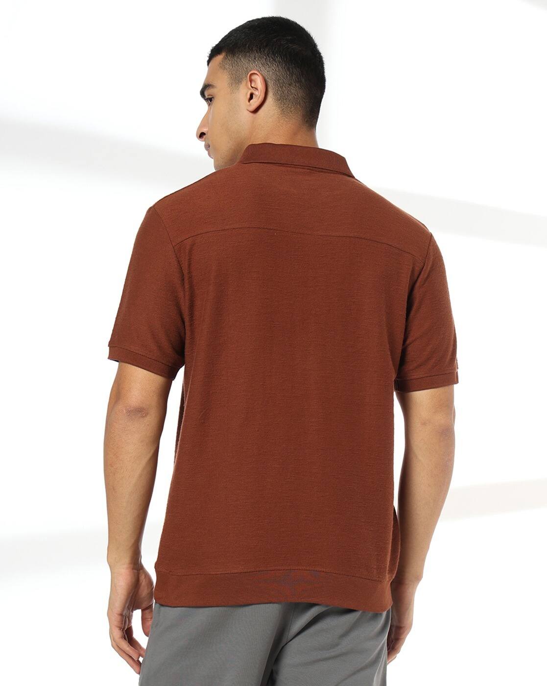 Men Chain Embroidered Regular Fit Polo T-Shirt - Teamspirit