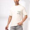 Men Typographic Print Relaxed Fit Crew-Neck T-Shirt - DNMX