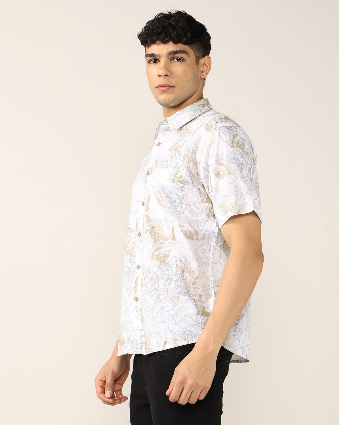 Men All-Over Print Regular Fit Shirt with Patch Pocket - Lee Cooper