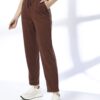Women Straight Fit Track Pants - Teamspirit Chocolate Brown