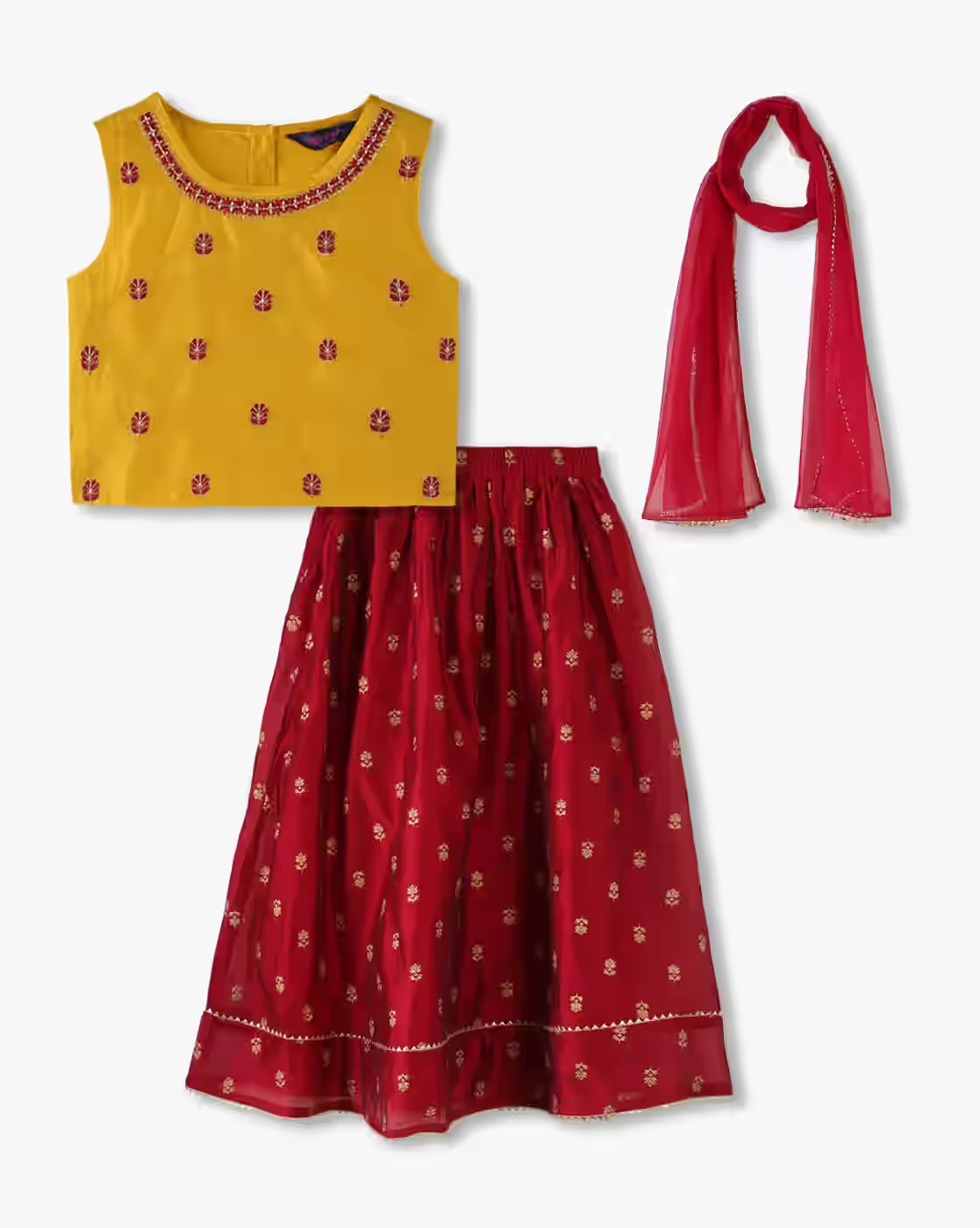 Girls Embroidered Lehenga Choli Set - KG FRENDZ