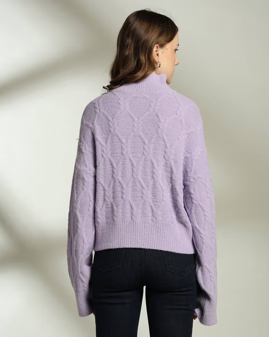 Women Cable-Knit Winterwear Sweater - Lee Cooper
