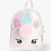 Girls Quilted Backpack with Adjustable Strap - RIO GIRLS Peach & Silver