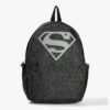 Boys Brand Print Backpack with Adjustable Straps - YB DNMX Black