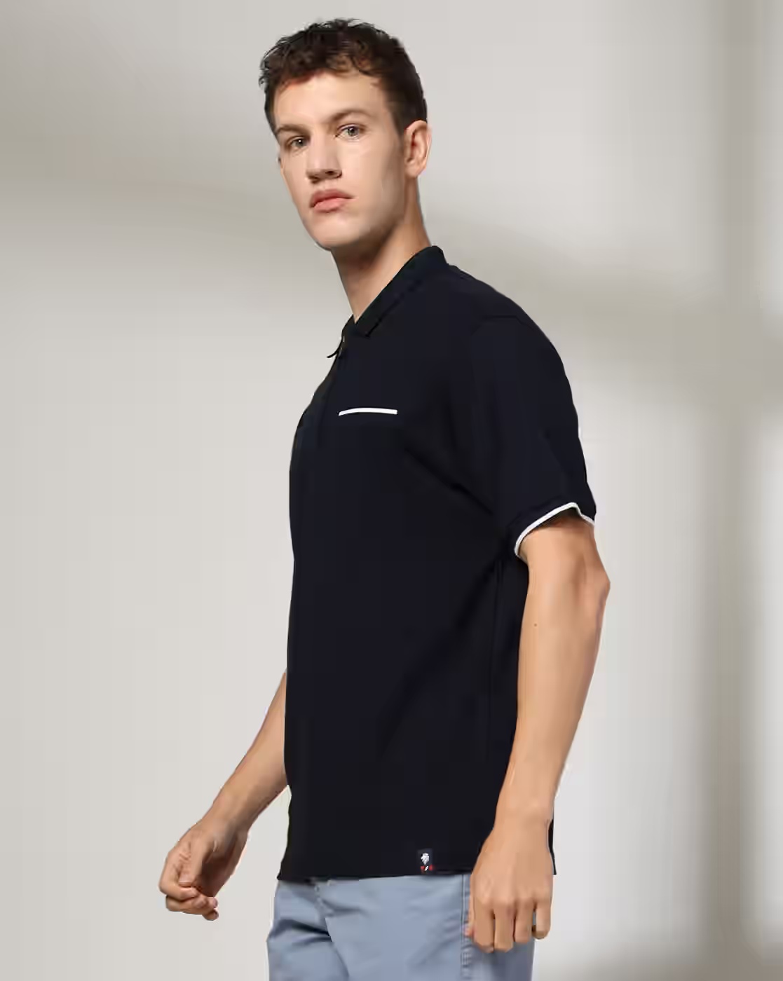 Men Structured Regular Fit Polo T-Shirt With Welt Pocket - NETPLAY - TRENDS